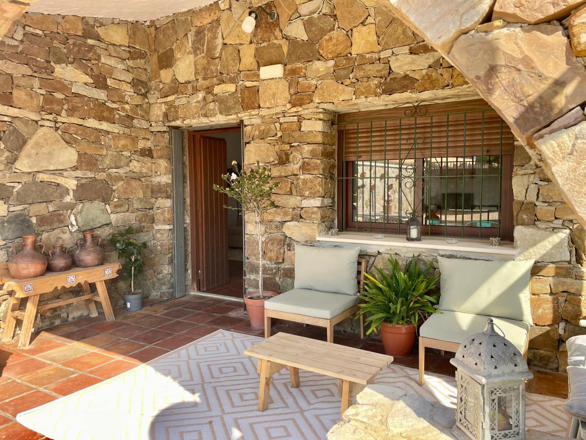 Chalet Con Piscina Privada En Bolonia Tarifa Exterior foto